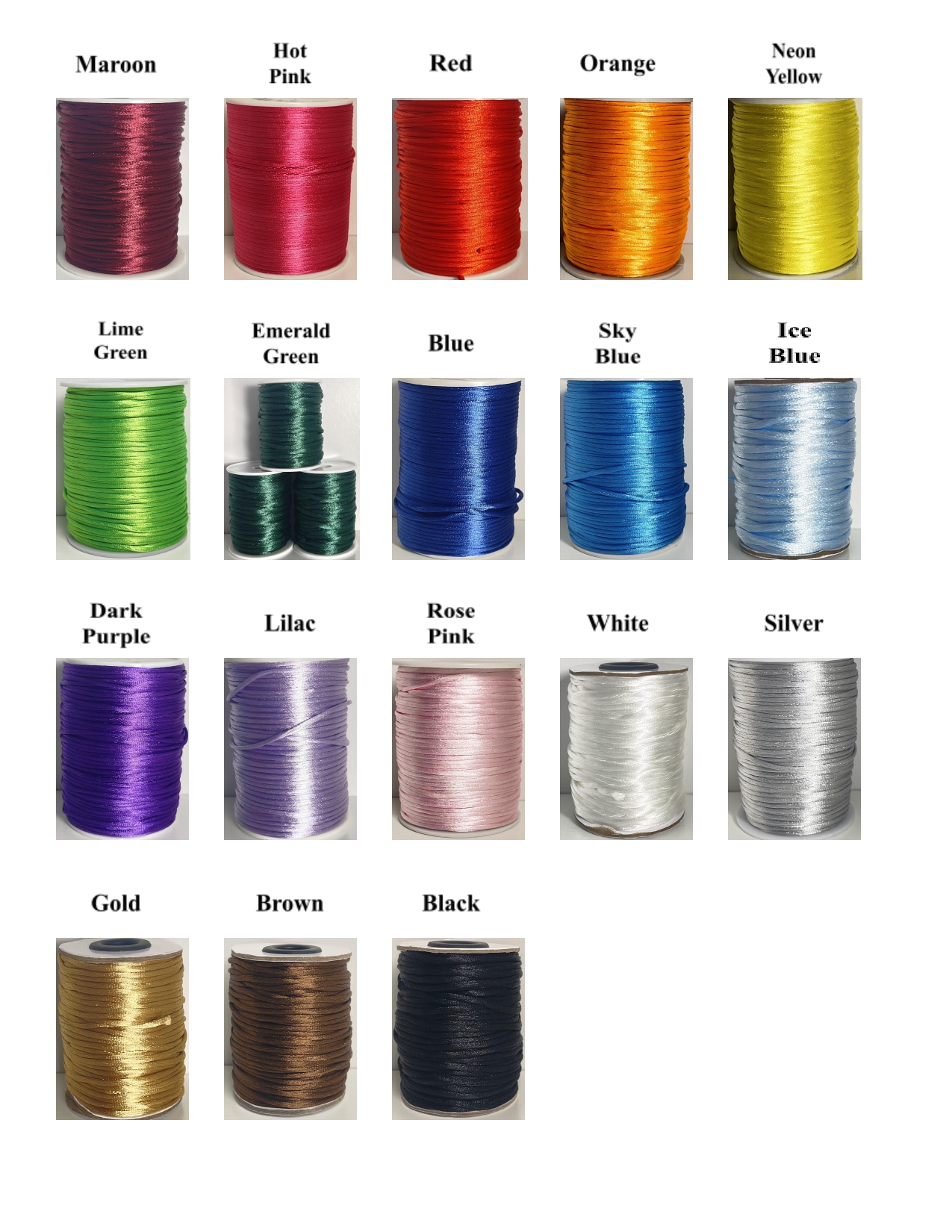 4-Strand Satin Show Leash - Image 2
