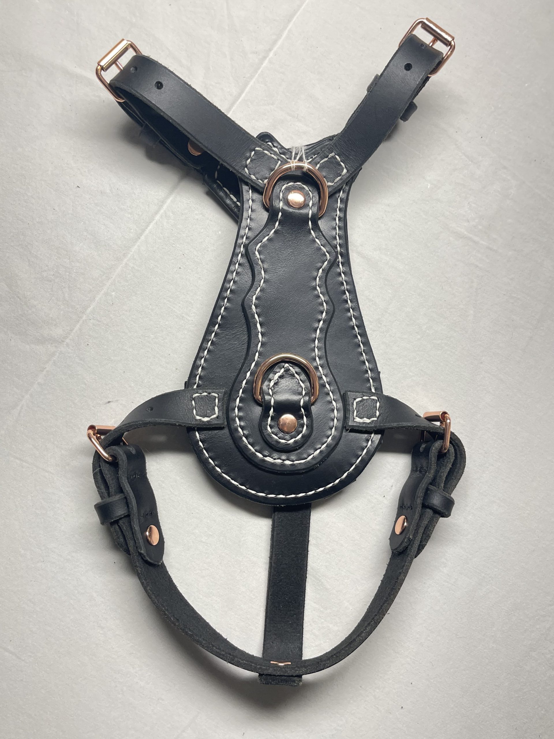 Custom Tailored Leather Dog Harness
